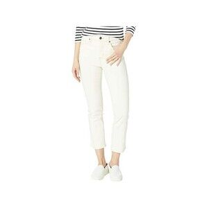 Vintage America Women's High-Rise Slim Crop Jeans sz 16 / 33  White